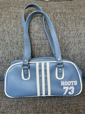 RARE Y2K Roots 73 Sporty Variety Purse With White Stripes & Silver Studs